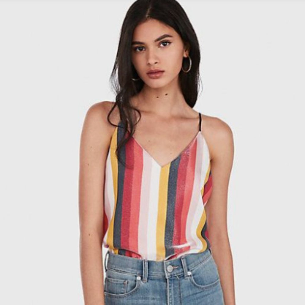 Shimmer Striped Downtown Cami